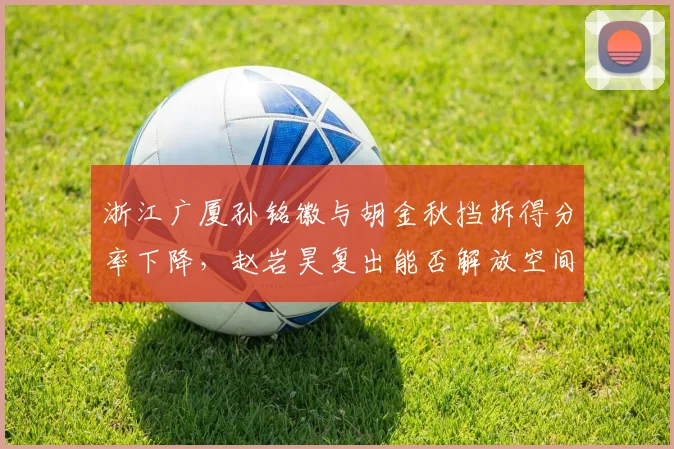 浙江广厦孙铭徽与胡金秋挡拆得分率下降，赵岩昊复出能否解放空间？